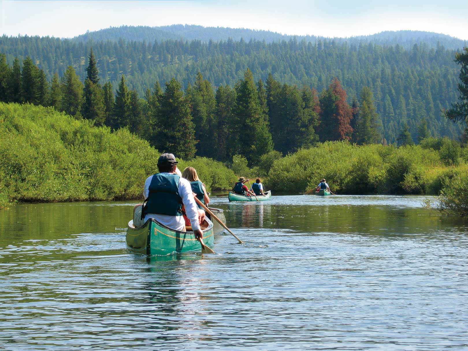 glamping canoe trip