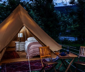 river safari glamping