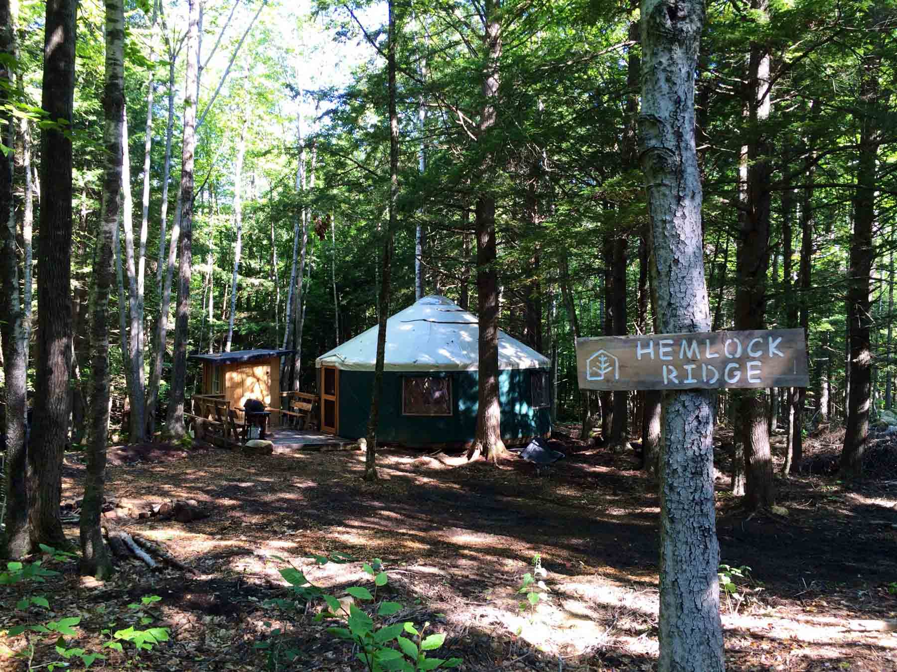 Maine Forest Yurts In Maine United States Glamping Com
